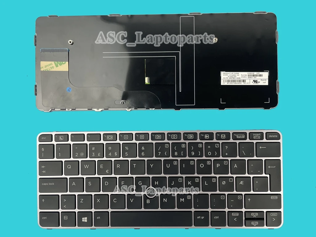 Новая DK норвежская шведская Скандинавская финская клавиатура Svenska для HP elitebook 725 G4