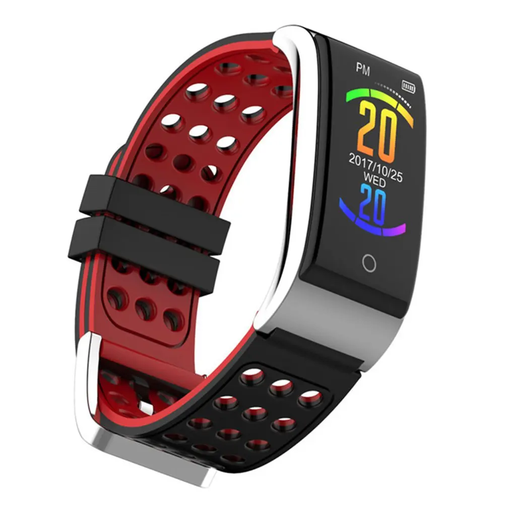 2020 ЭКГ монитор артериального давления фитнес трекер 0 96 дюймов цветной экран UI IP67