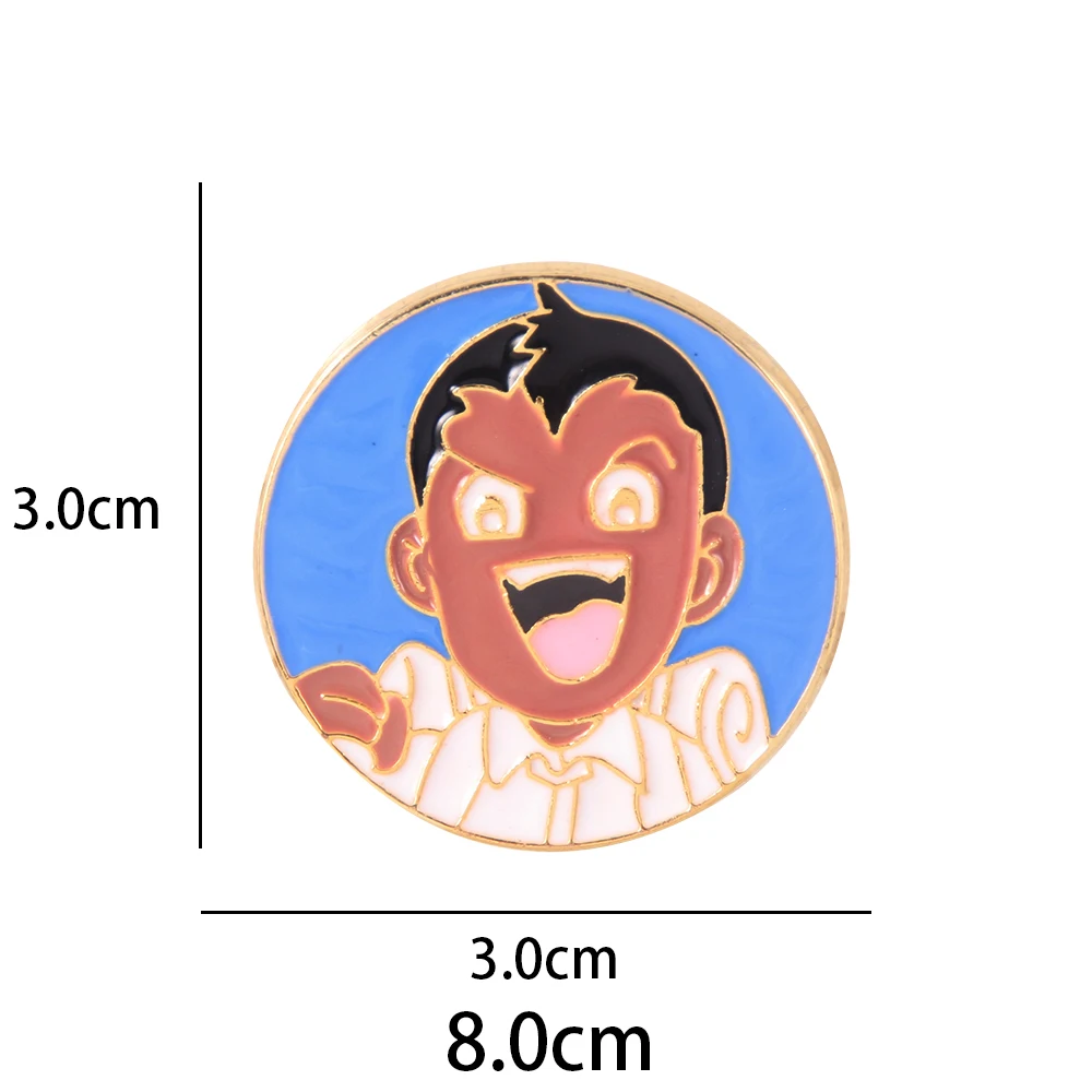 

Anime The Promised Neverland Brooch Cartoon Character Don Metal Badge Brooch Cufflinks Clothing Gift Jewelry