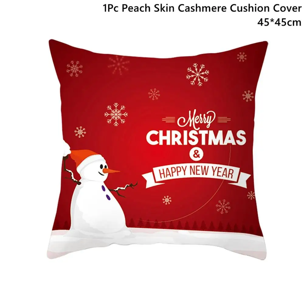 Xmas Pillowcase 12 CHZLL съемные рождественские наклейки, украшения, Санта-Клаус, олень, Декоративный Рождественский Декор для дома, Санта-Клаус, Noel, Декор - Цвет: Xmas Pillowcase 12