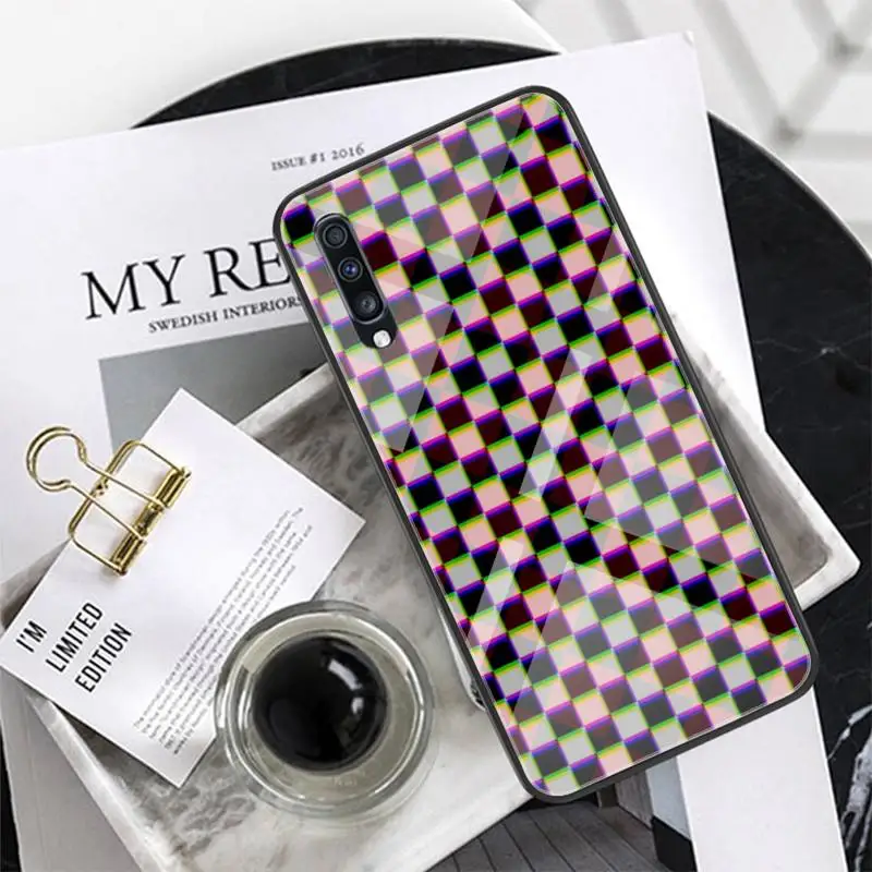 

Checkerboard Plaid Checkered Phone Case Tempered Glass For XiaoMi 8SE 6 8lite MIX2S Note 3 Redmi Note 7 5 4 Redmi 6A 5Plus 4X