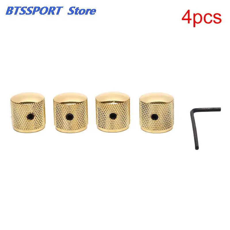 4 шт. бас купольные ручки для электрогитары/бас Ручка управления громкостью