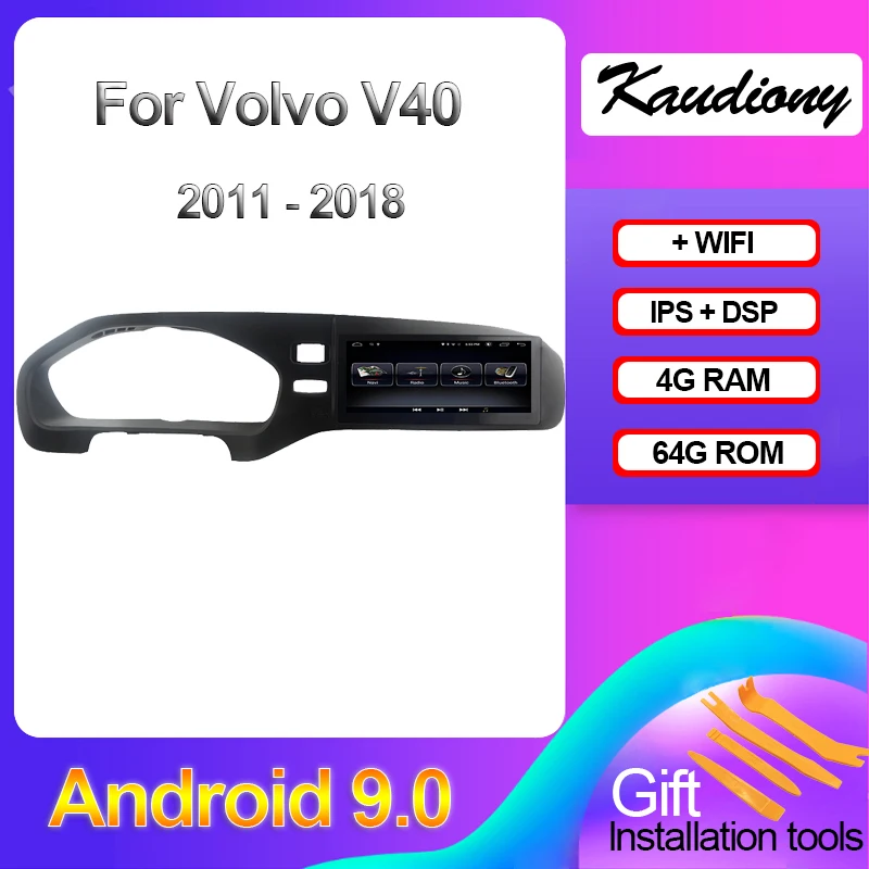 Kaudiony 8 &quotAndroid 9 0 для Volvo V40 автомобильный DVD мультимедийный плеер Авто Радио