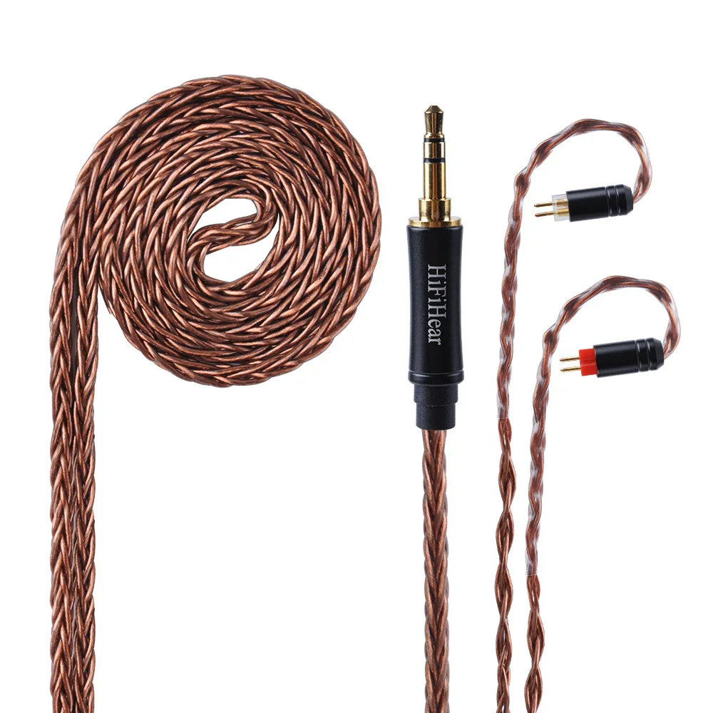 AK HiFiHear 8 Core посеребренный Модернизированный кабель 2,5/3,5 мм сбалансированный кабель с MMCX/2pin разъем для ZS10 Pro TRN X6