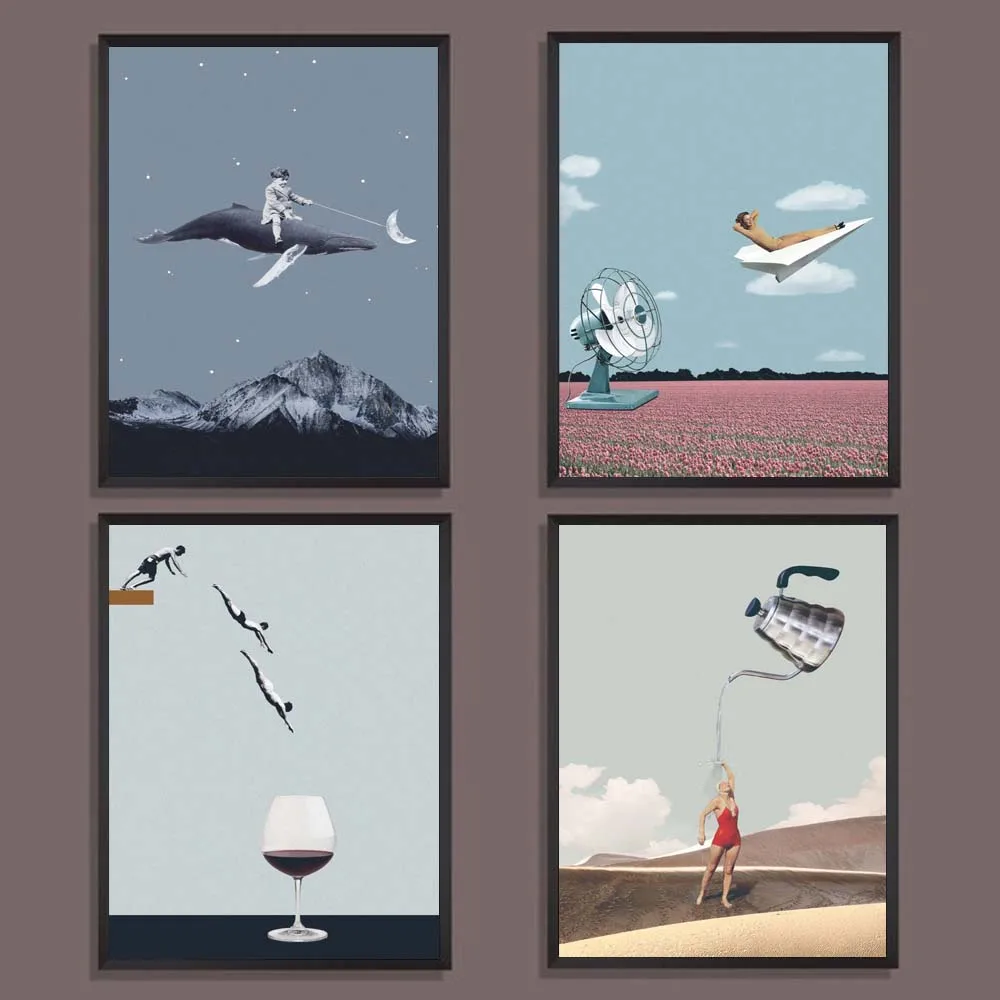 Творческая иллюстрация художественный постер абстрактные плакаты и принты