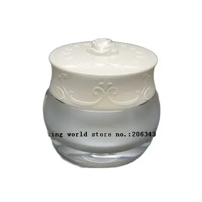 30 г/мл жемчужно-белая/Золотая банка для крема/горшок эссенции/дневной крем/ночной