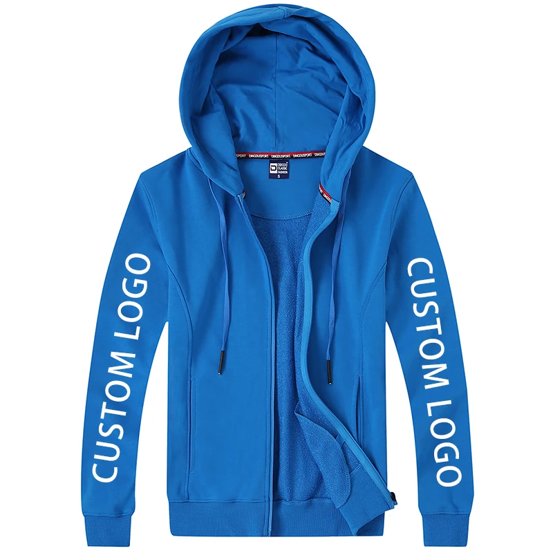 

Custom Mens 100% cotton Hoodie Pure color Zipper Hoodie Zip Hoody Hooded Sports Coat Tops Sweatshirt-Personalise-Funny Gift
