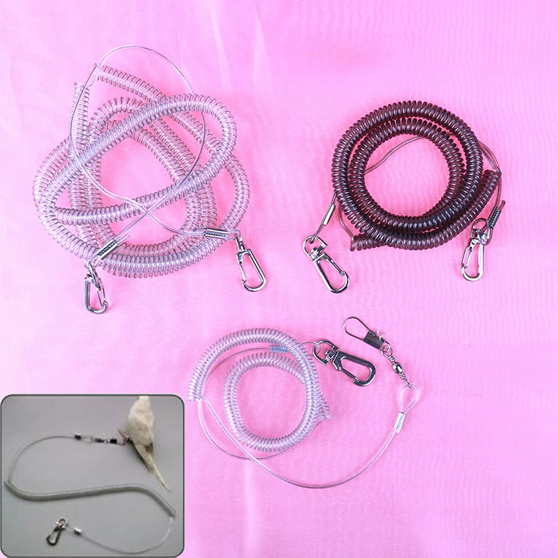 Свинцовый поводок для попугая тренировочный канат против укуса растягивающийся