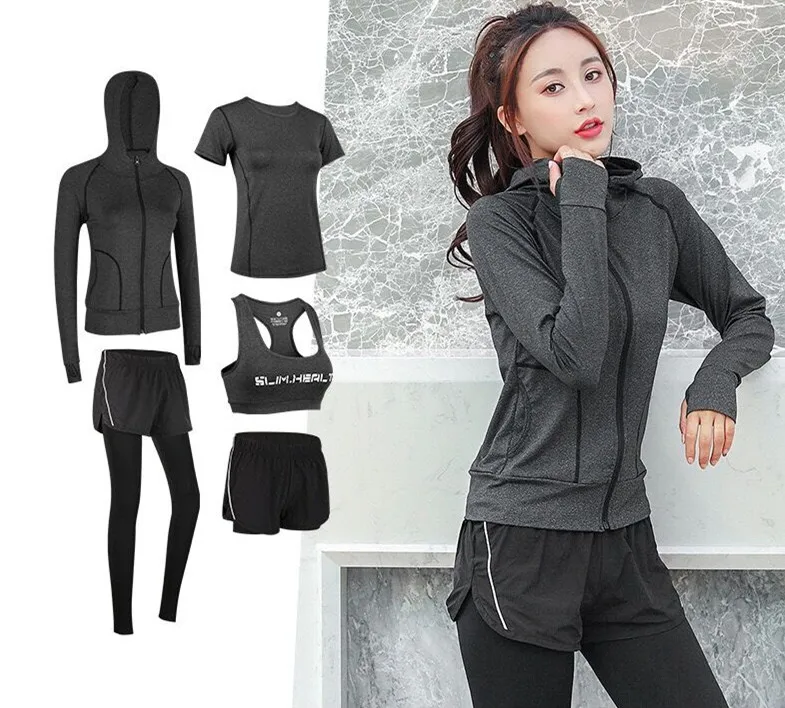 Women sports set tracksuit yoga bra running wear student sportswear gym tees fitness training exercise clothing outdoor jogging |