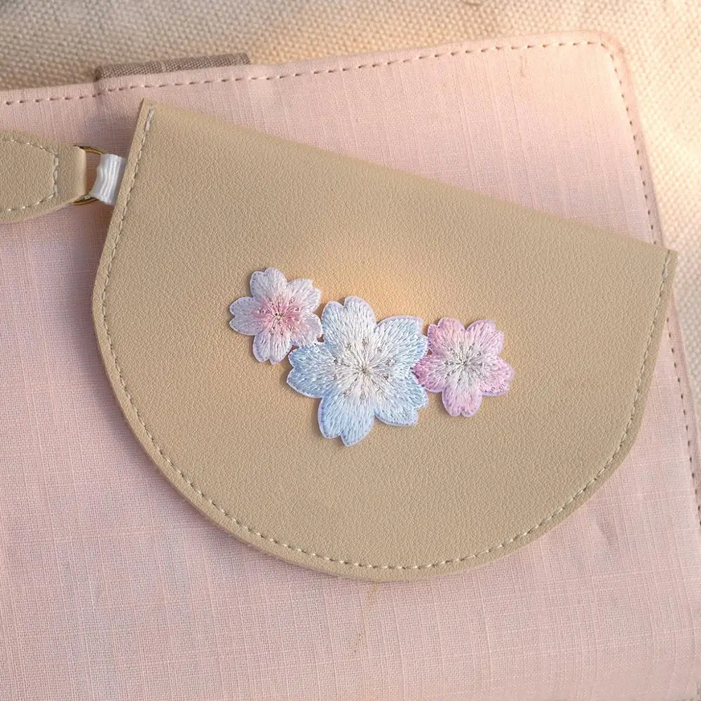 1 шт. вышивка в виде цветка вишни ремонт детской джинсовой куртки Мультяшные