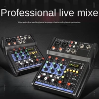 4 channel professional portable mixer sound mixing console us interface computer input 48v power monitor model number type