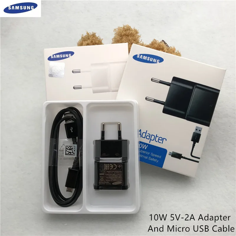 Оригинальное зарядное устройство Samsung Galaxy USB ЕС 5 в 2 а настенный адаптер 1 м/1 м