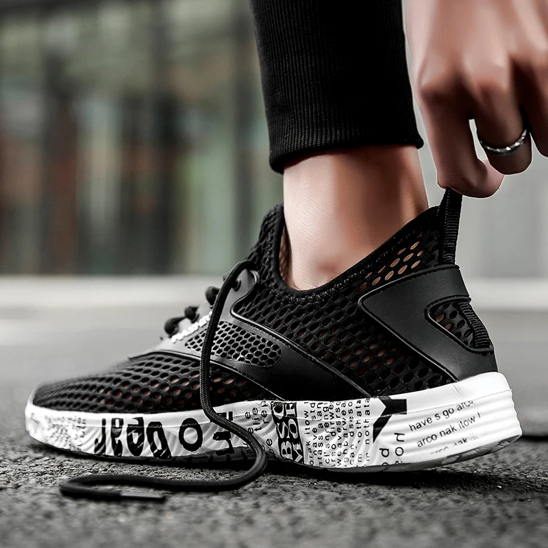 Мужские сандалии сетчатые легкие пляжные для отдыха на открытом воздухе лето