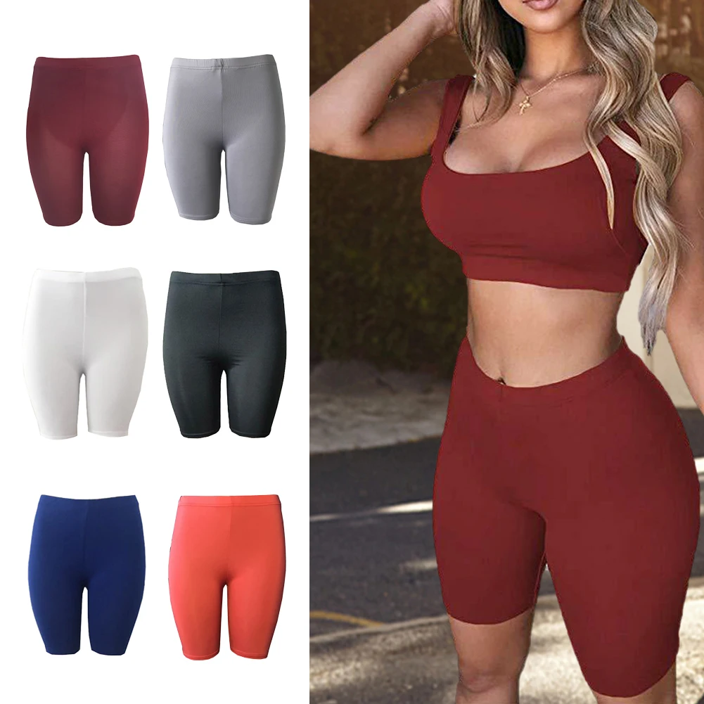 Женские летние винтажные шорты с высокой талией женские сексуальные байкерские