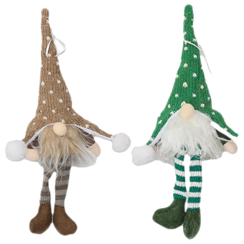 2 предмета Рождественская елка Висячие рождественские украшения ручной работы