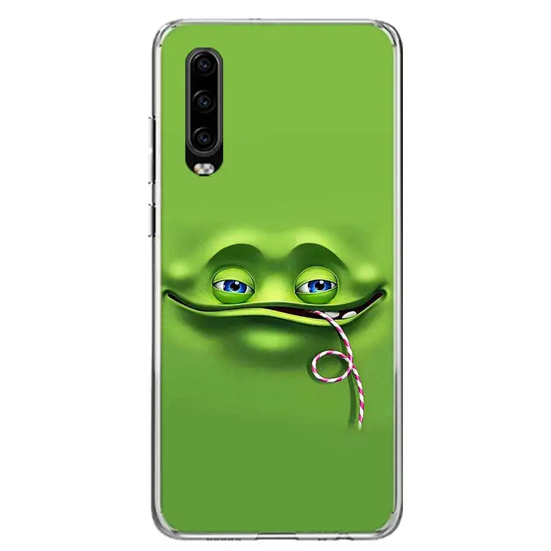 Funny Face Soft Phone Case For Huawei P30 Lite P10 P20 P40 P50 Cover Mate 40 Pro 10 20 30 Capa Coque Shell