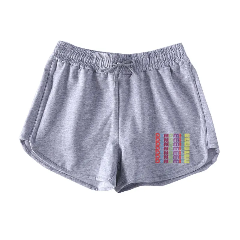 

Ladies Sports Shorts Summer New Korean Elastic High Waist Sports Yoga Shorts Loose Wide Legs Pure Color Hot Shorts