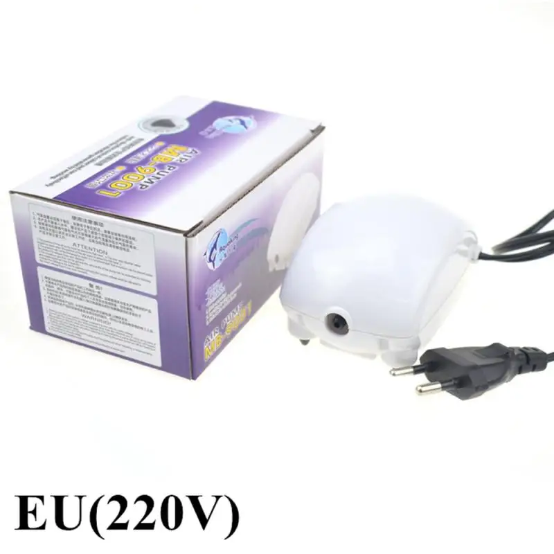 EU Plug Небольшой дешевый портативный переносной воздушный насос для аквариума, кислородный насос с питанием от батареи, аэратор, компрессор для рыбалки на открытом воздухе - Цвет: EU Plug