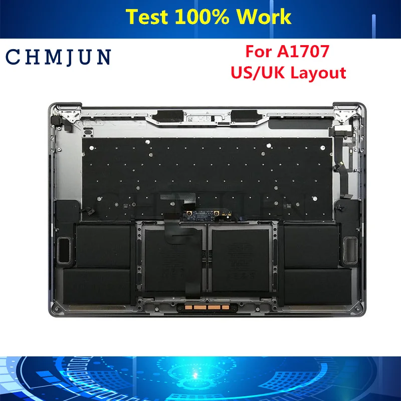Оригинальная новая клавиатура 15 дюймов A1707 Topcase 2016 2017 для Macbook Pro с подсветкой и