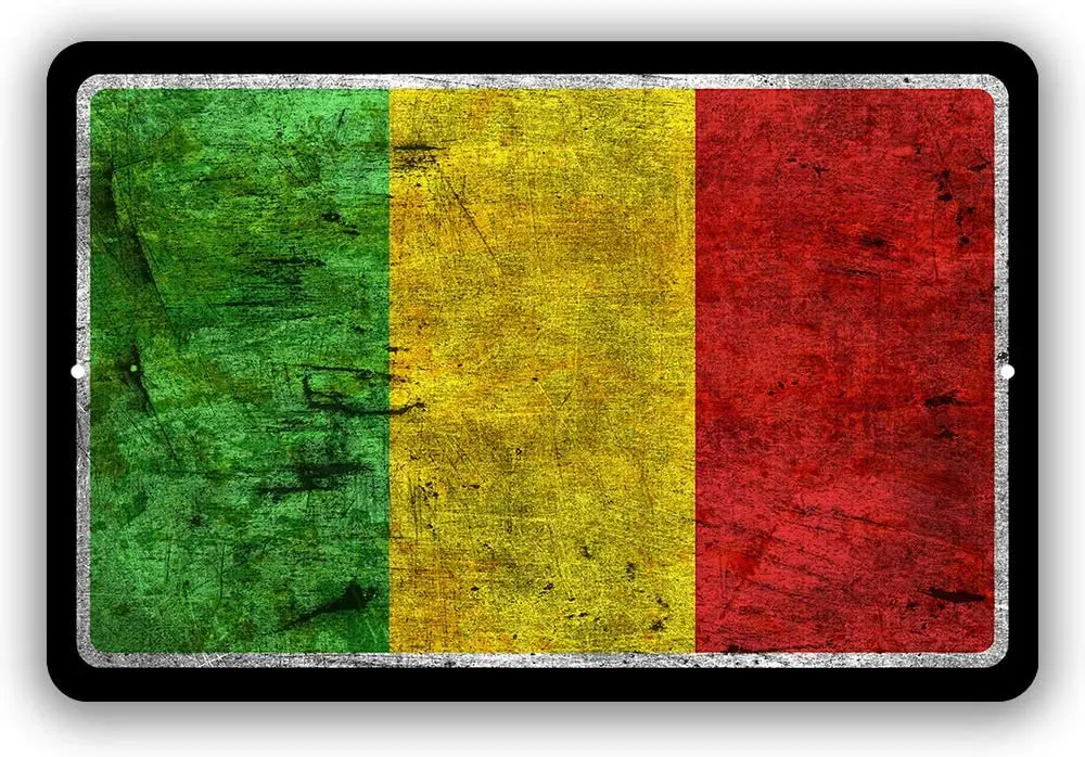 

Мужская пещера с флагом Мали, металлический декор, жестяной знак для использования внутри и вне помещений, 8 дюймов x 12 дюймов или 12 дюймов x 18 ...