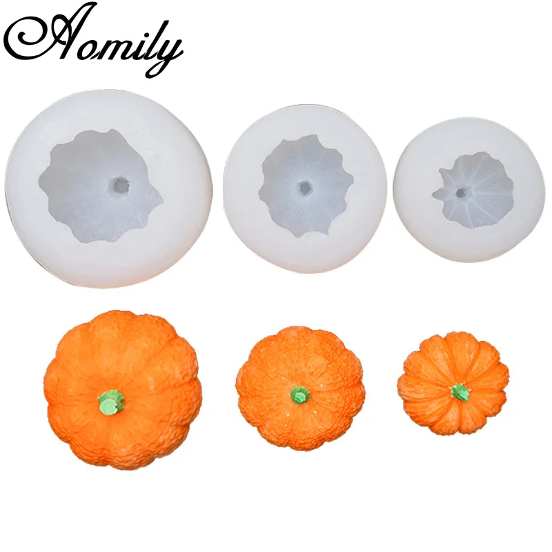 Силиконовые формы в виде тыквы Aomily сделай сам размеров S/M/L форма для помадки и