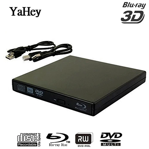 dvd burner Внешний BluRay DVD привод горелки USB2.0 файлы для CD/DVD+/-RW Блю-Рей проигрыватель для Mac MacBook Pro ноутбуки Linux ОС Windows 7/8/10 - Цвет: dvd burner