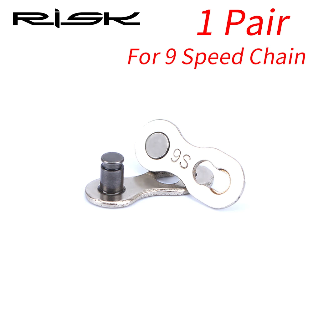 9 Speed 1 Pair Риска 6/7/8/9/10/11 Скорость велосипедной цепи быстрого диагностического разъёма замок комплект MTB дорожный велосипед Мощность цепи быстросъемная пряжка - Цвет: 9 Speed 1 Pair