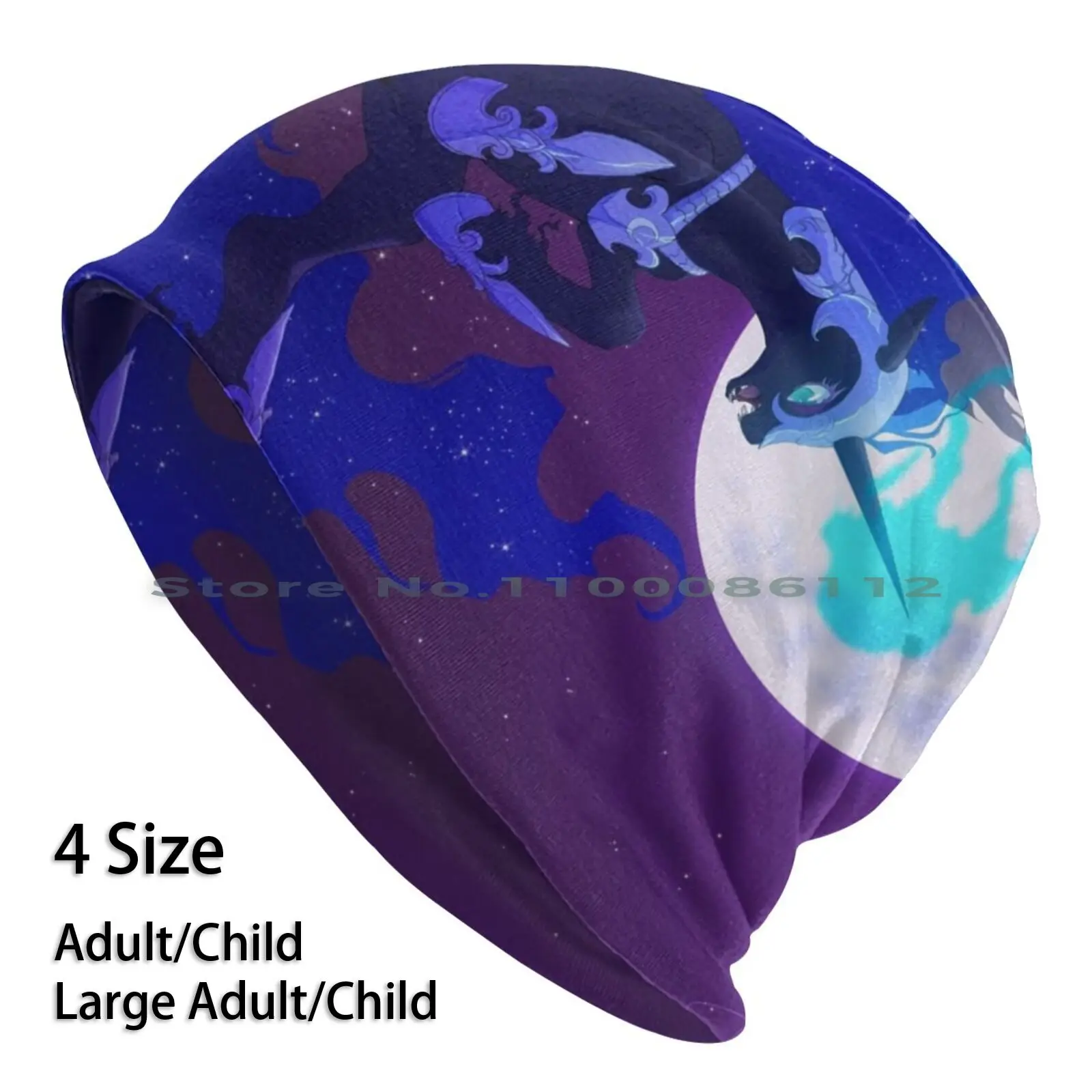 

Nightmare Moon Beanies Knit Hat Nightmare Moon Mlp Fim My Little Luna Evil Villain Brimless Knitted Hat Skullcap Gift Casual