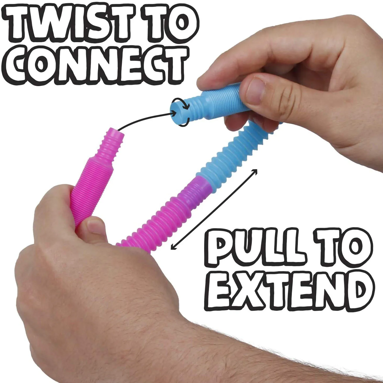 

Kids Mini Pop Tubes Fidget Toy Stress Relief Sensory Adult Decompression Educational Mini Finger Squish Toy