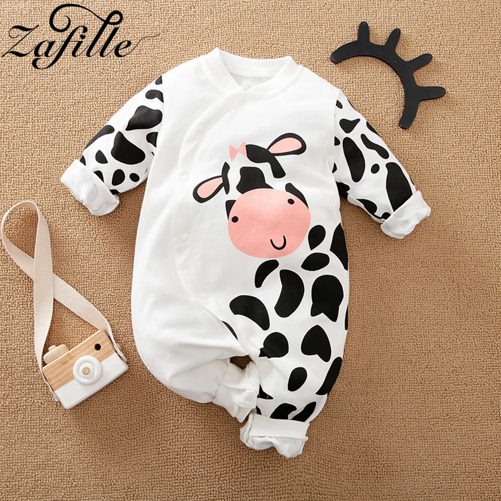 

ZAFILLE Cartoon Baby Rompers Cotton Animal Crawlers For Children Clothing Spring Autumn Overalls For Kids Newborns Baby Clothes