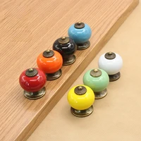 colored ceramic desk drawer knobs cabinet cupboard handles simple design knobs single hole handles kitchen furniture hardware