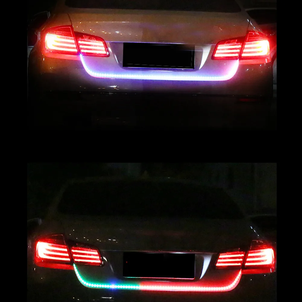 Светодиодная лента 120 см для автомобиля RGB светильник задней двери багажника