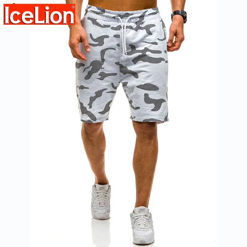Мужские камуфляжные шорты для фитнеса повседневные летние свободные 2021 | Мужская