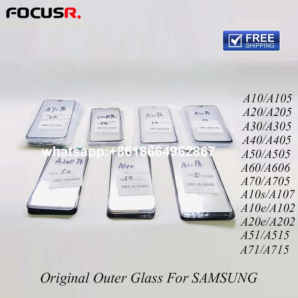Оригинальный A71 ЖК экран Сенсорная панель передняя стеклянная крышка для Samsung A10 80