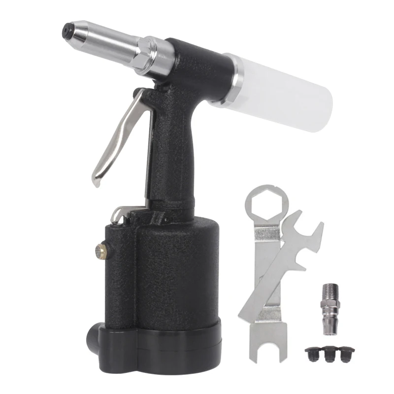 

Taiwan Pneumatic Nail Gun Three Claw Rivet Tool Air Riveter Industrial Pulling Core Machine 2.4, 3.2, 4.0, 4.8