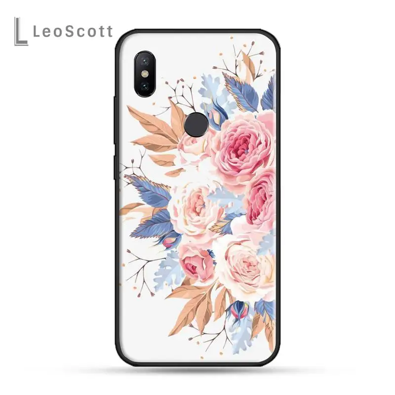 

Colorful Flower floral Vintage print Phone Case For Xiaomi Redmi note 7 8 9 t k30 max3 9 s 10 pro lite