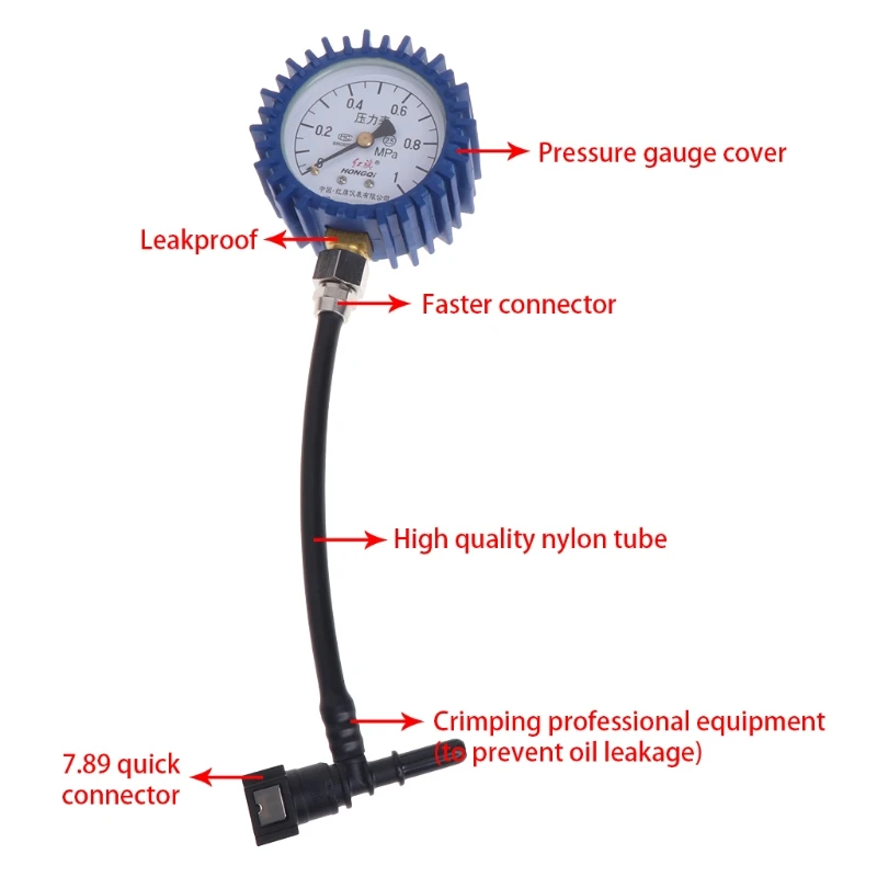 Motorcycle Car Fuel Pressure Gauge Gasoline Meter Tester Tool | Инструменты
