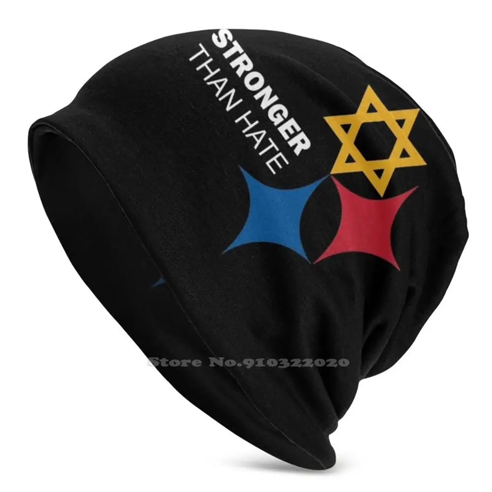 

Black Friday Sale - Pittsburgh Is Stronger Than Hate New Diy Print Beanies Hats Winter Hedging Cap 1980 8 Bit Pittsburgh Strong