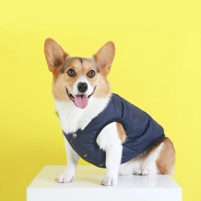 

Pet Winter Thicken Warm Coat Dog Clothes Pet Windproof Sleeveless Vest Outfits Clothing For Chihuahua Dog Costume new