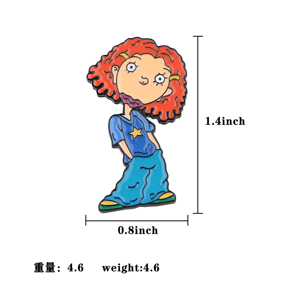 LT575 мультфильм имбирь аниме ювелирные изделия булавки для рюкзаков лацкан эмаль