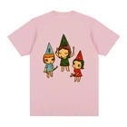 Милая уличная футболка Yoshitomo Nara, хлопковая Мужская футболка, новая футболка, мужские топы Wo