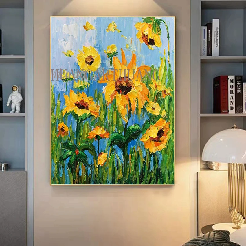Домашний декор акриловая живопись художественная картина ручная роспись холст