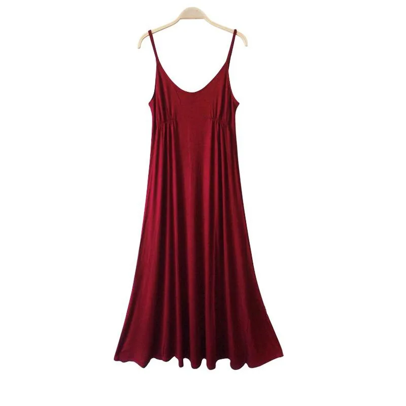 

Summer Nightdress Women Sexy Sleeveless Sling Nightgown Women's Sleepwear Dress Cotton Sleeping Clothes Female Home Night Shirt