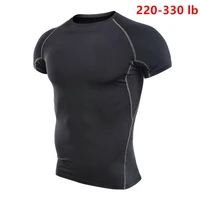 mens oversized short sleeve gym shirt quick dry sport tight fit cycling plus size t shirt