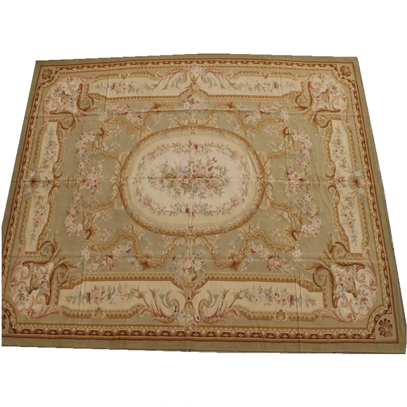 

FRENCH AUBUSSON RUGS WOVEN CARPET TURKISH HANDMADE RUG LARGE LIVING ROOM RUGS PLANT CARPET