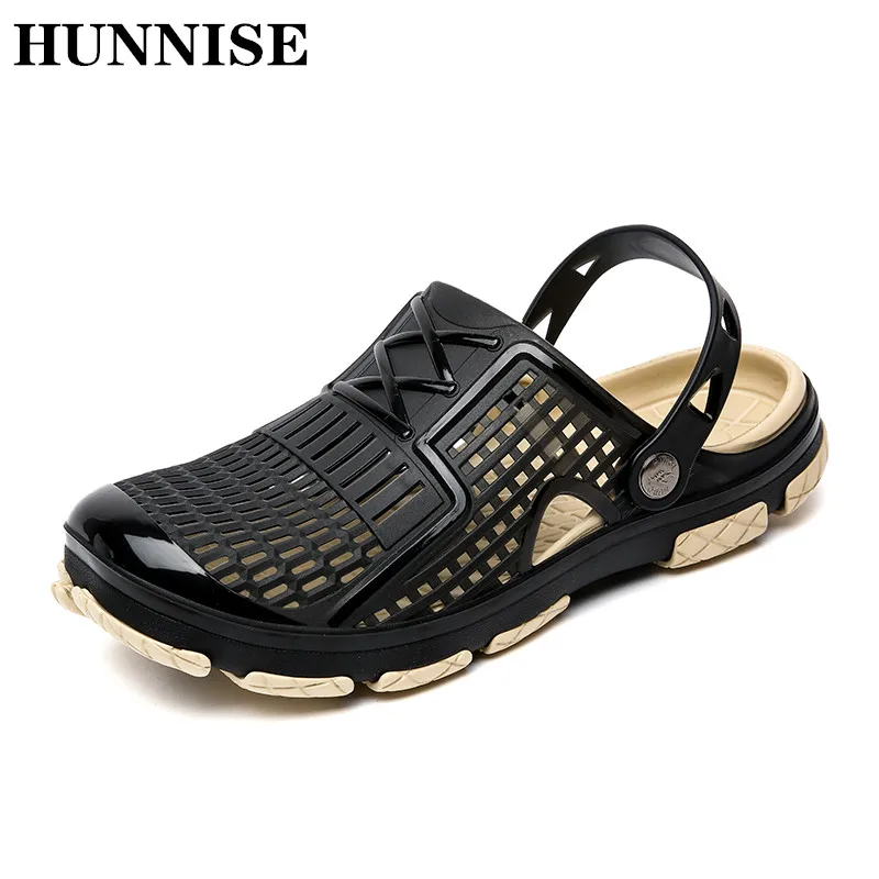 HUNNISE/мужские сандалии модная мужская пляжная обувь качественные летние мужские