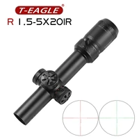 teagle r 1 5 5x20 riflescope hk reticle fits airgun airsoft for hunting scope with mounts optics for pneumatics