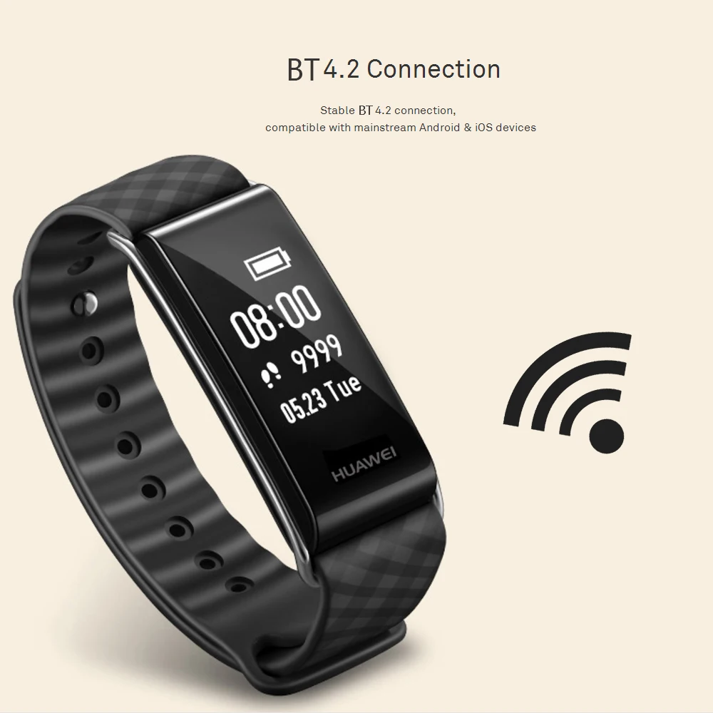 HUAWEI Honor Band A2, умный Браслет, монитор сердечного ритма, фитнес-трекер, IP67, Bluetooth, OLED, для Android, iOS
