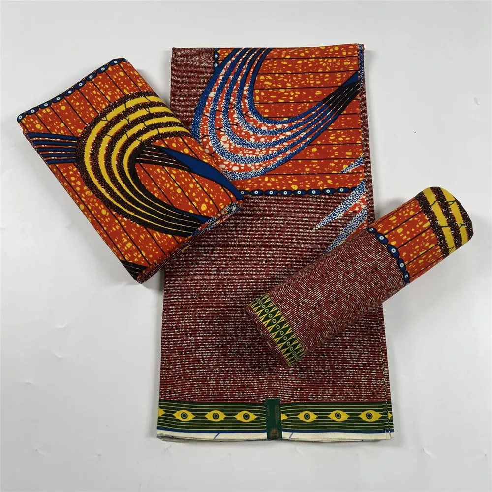 

2022 New Hot Sale African Wax Fabric Cotton Material Nigerian Ankara Block Prints Batik Dutch High Quality Sewing Cloth VL-122