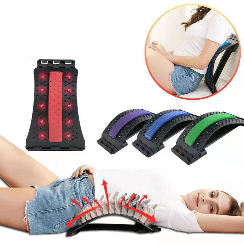 

Magnetic Therapy Back Massager Stretcher Neck Stretch Tools Massage Cervical Pillow Lumbar Spine Support Corrector pain Relief